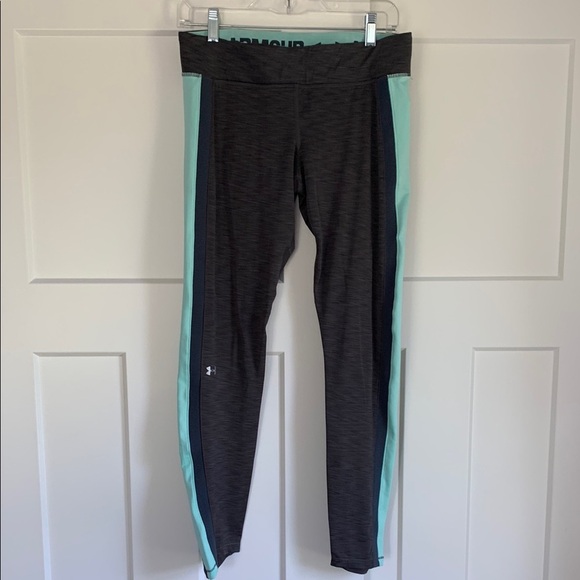 Under Armour Pants - {Under Armour} Charcoal and Aqua Leggings